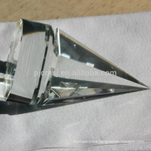 pure crystal pyramid with round base